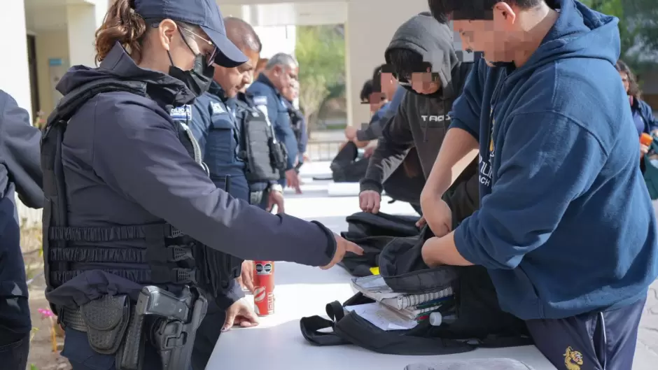 Previene SSPCM incidentes escolares a travs de programa preventivo "Inspeccin de Pertenencias" beneficiando a ms de 14 mil alumnos