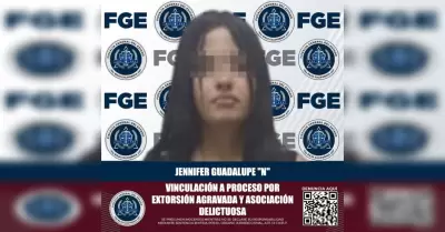Mujer acusada de extorsión agravada y asociación delictuosa