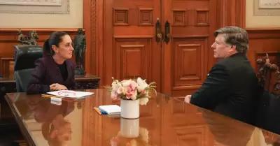 Claudia Sheinbaum y Christopher Landau