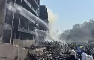 VIDEO Trgico! Avin con 242 personas a bordo se desploma sobre barrio residencial en la India
