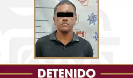 Presunto responsable del robo de un camin