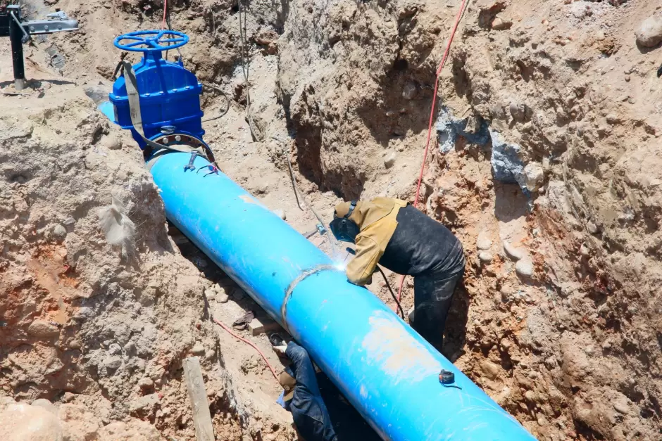 Avanza obra del tanque Rub SARH, pieza clave en el abasto de agua en Tijuana