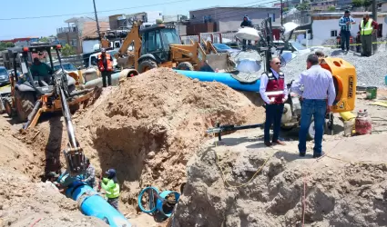 Avanza obra del tanque Rub SARH, pieza clave en el abasto de agua en Tijuana
