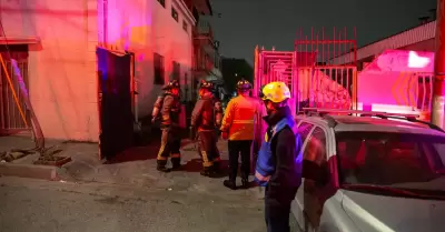 Incendio en cuartera de colonia Independencia
