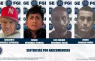 Cuatro imputados reciben sentencia por delitos contra la salud