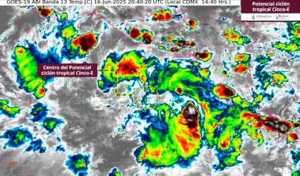 Cicl�n tropical Cinco-E en el Pac�fico