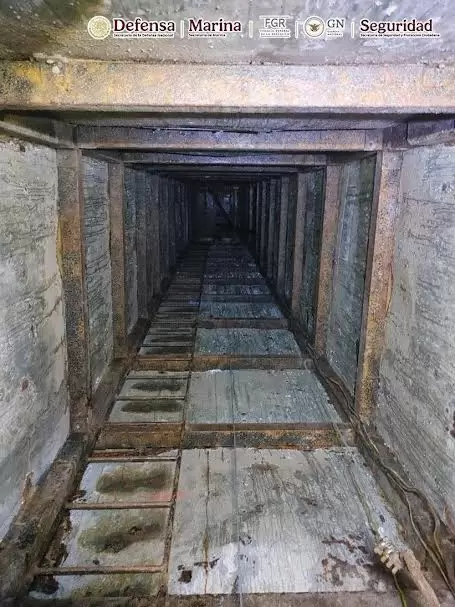 En Baja California, tras ejecutar una orden de cateo se inhabilit un tnel que conectaba con Estados Unidos