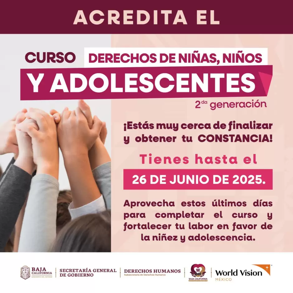 Curso de derechos de nias, nios y adolescentes