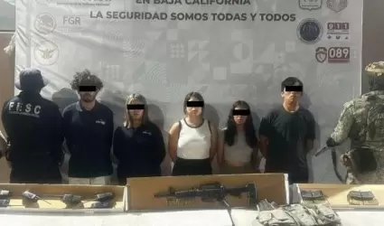 Detienen a grupo criminal en operativo en La Rumorosa