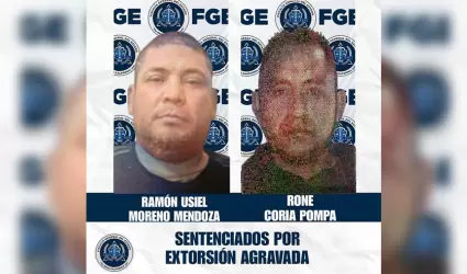 Sentenciados por extorsin agravada