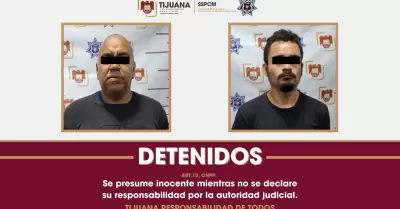 Presuntos responsables de robo de vehculo