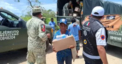 Apoyo a damnificados del huracn "Erick"