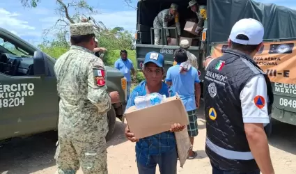 Apoyo a damnificados del huracn "Erick"