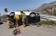Vuelca vehculo en la autopista Tecate-Tijuana; mujer resulta gravemente herida