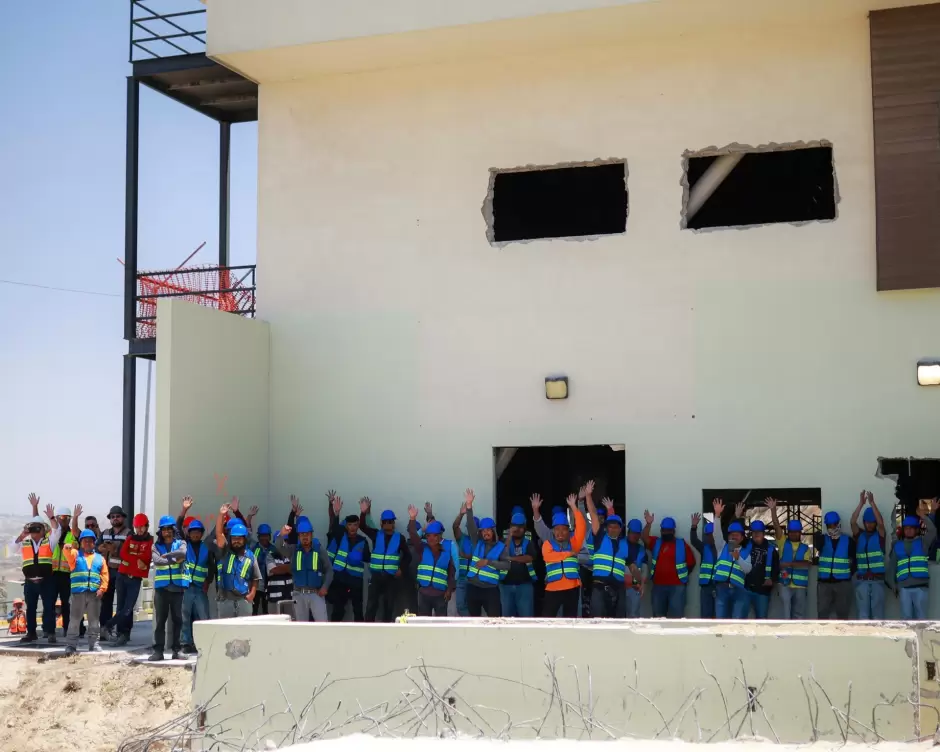 Obra de la Universidad Nacional Rosario Castellanos en Tijuana