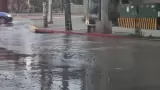 Derrame de aguas negras inunda cruce de Agua Caliente y Abelardo L. Rodr�guez