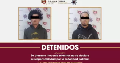 Detenidos en posesión de sustancias prohibidas y arma de utilería en Mariano Mat