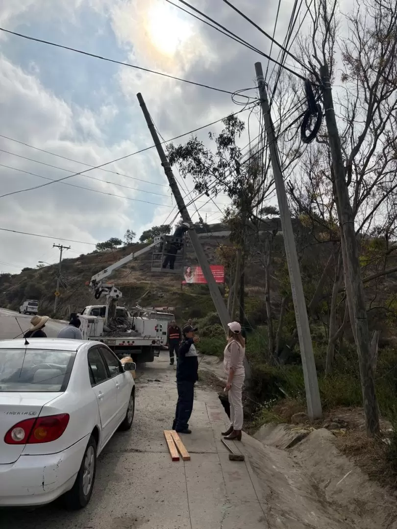 Trabajos de reparacin de socavn en la Delegacin Playas de Tijuana
