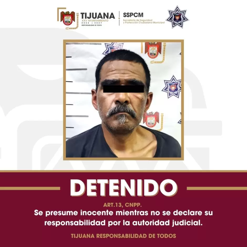 Presunto responsable de un homicidio en la colonia Hidalgo
