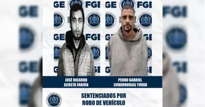 Acusados por el delito de robo de vehículo