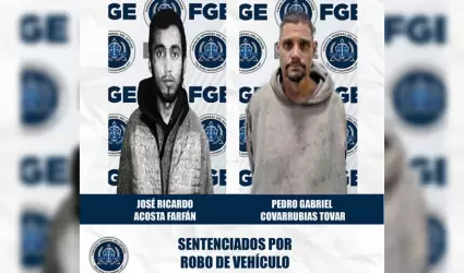 Acusados por el delito de robo de vehculo