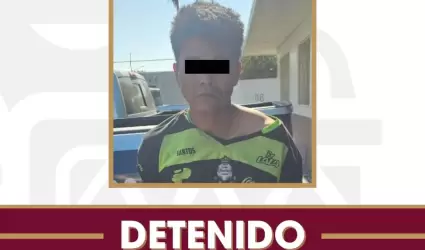 Presunto responsable de robo con violencia