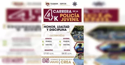Carrera atlética por el 65 aniversario de la Policía Juvenil