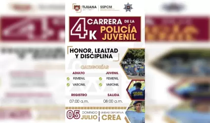 Carrera atltica por el 65 aniversario de la Polica Juvenil