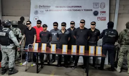 Presuntos narcomenudistas detenidos en Mexicali