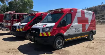 Cruz Roja incendio en Tecate