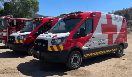 Cruz Roja incendio en Tecate