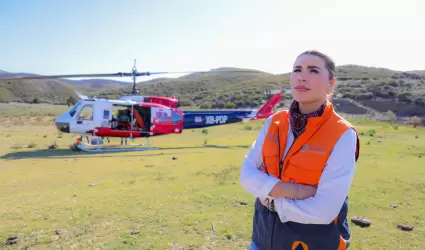 Refuerzan combate a incendio en Tecate