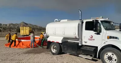 CESPM se suma al combate de incendios forestales en Tecate