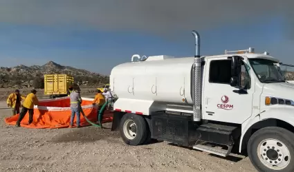 CESPM se suma al combate de incendios forestales en Tecate