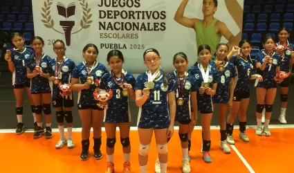 Estudiantes que ganaron nacional en voleibol