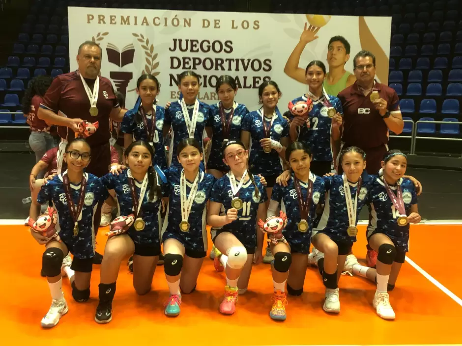 Estudiantes que ganaron nacional en voleibol