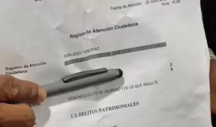 Adulta mayor denuncia que hombres armados la sacaron de su propiedad en Terrazas