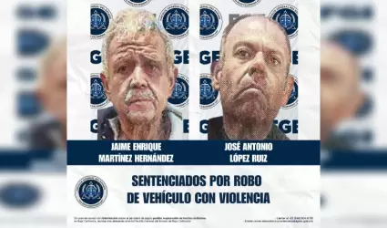 Dos hombres reciben pena condenatoria