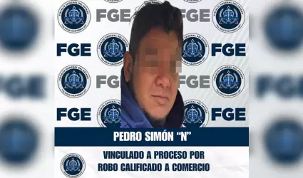 Vinculado a proceso por robo calificado a comercio