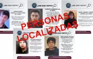 Fiscala General del Estado localiza a cinco personas con reporte de bsqueda