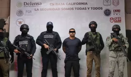 Atrapan a "El Grillo", buscado por homicidio en Baja California