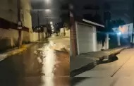 Se revienta otra lnea de agua potable en avenida Acacias; derrame llega hasta bulevar Agua Caliente