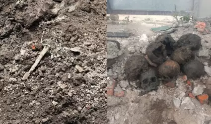 Restos seos encontrados en Ciudad de Mxico