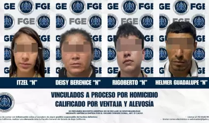 Vinculados a proceso por homicidio con ventaja y alevosa