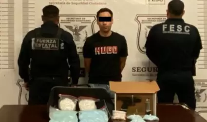 Detenido con arma y fentanilo en Jardines de Agua Caliente