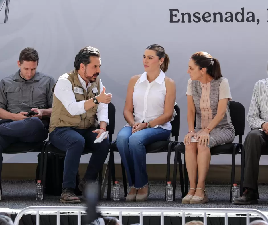 Sheinbaum inaugura primera etapa del Hospital General #23 en Ensenada, Baja California.