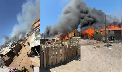 Atiende Bomberos de Tijuana dos incendios de grandes dimensiones