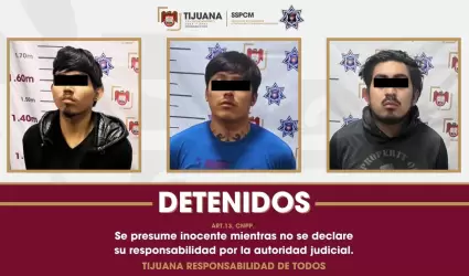 Detenidos con fusil de asalto en Loma Bonita