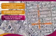 Anuncian cierre temporal de agua en colonia Libertad por trabajos de reposicin de tubera