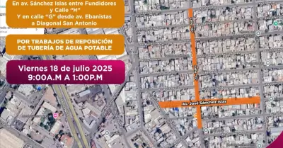 Suspensión del servicio de agua potable en sectores de la Colonia Libertad